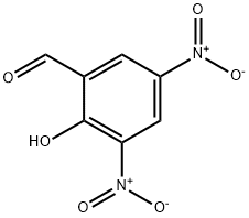 2-ヒドロキシ-3,5-ジニトロベンズアルデヒド 化学構造式