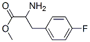 methyl 2-amino-3-(4-fluorophenyl)propanoate 化学構造式