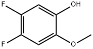 Phenol, 4,5-difluoro-2-methoxy- (9CI) 化学構造式