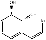 3,5-Cyclohexadiene-1,2-diol, 3-[(1Z)-2-bromoethenyl]-, (1S,2R)- (9CI) Structure