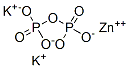 dipotassium zinc diphosphate  Struktur