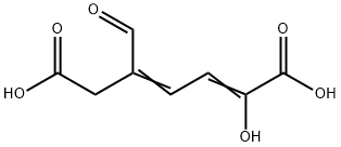 5-カルボキシメチル-2-ヒドロキシムコン酸セミアルデヒド 化学構造式
