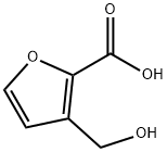 2-Furancarboxylic acid, 3-(hydroxymethyl)- (9CI) 化学構造式