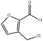 2-Furancarbonyl chloride, 3-(chloromethyl)- (9CI) 化学構造式