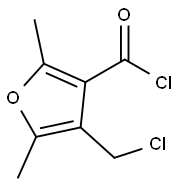 3-Furancarbonyl chloride, 4-(chloromethyl)-2,5-dimethyl- (9CI) Struktur
