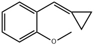 2-メトキシベンジリデンシクロプロパン 化学構造式
