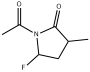 2-Pyrrolidinone, 1-acetyl-5-fluoro-3-methyl- (9CI),246181-65-7,结构式