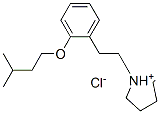 1-[2-(3-methylbutoxy)phenethyl]pyrrolidinium chloride 结构式