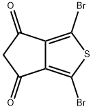 4H-Cyclopenta[c]thiophene-4,6(5H)-dione, 1,3-dibromo- Struktur