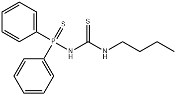 1-Butyl-3-(diphenylphosphinothio)thiourea Struktur
