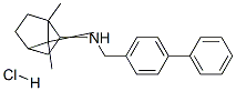 4-Biphenylmethylamine, N-2-bornyl-, hydrochloride, endo-DL- Struktur