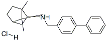 4-Biphenylmethylamine, N-2-bornyl-, hydrochloride, endo-DL- Structure