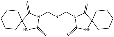 3,3'-[(Methylimino)dimethylene]bis[1,3-diazaspiro[4.5]decane-2,4-dione] Struktur
