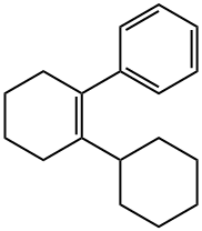 (2-シクロヘキシル-1-シクロヘキセニル)ベンゼン 化学構造式