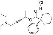 5-diethylaminopent-3-yn-2-yl 1-phenylcyclohexane-1-carboxylate hydrochloride 结构式