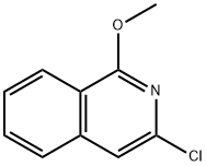 3-クロロ-1-メトキシイソキノリン 化学構造式