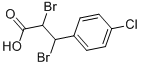 2,3-DIBROMO-3-(4-CHLOROPHENYL)PROPANOIC ACID Structure