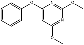 Pyrimidine, 2,4-dimethoxy-6-phenoxy- (9CI) Structure