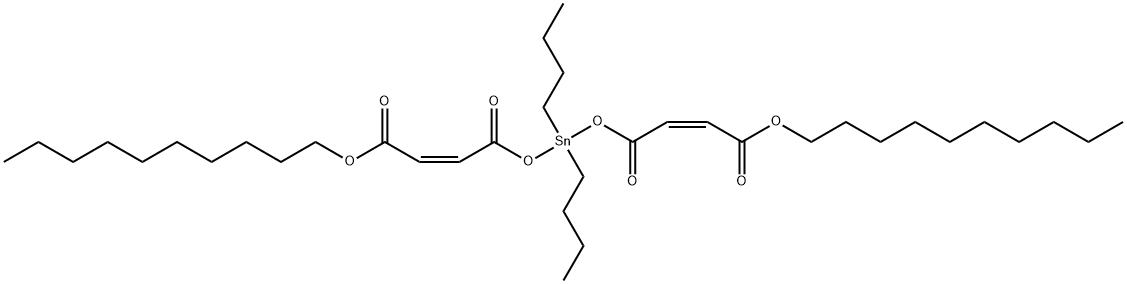 decyl (Z,Z)-6,6-dibutyl-4,8,11-trioxo-5,7,12-trioxa-6-stannadocosa-2,9-dienoate,24660-23-9,结构式