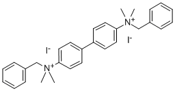 4,4'-Biphenylylenebis(benzyldimethylammonium) diiodide Structure