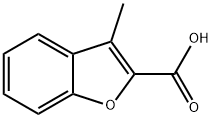 3-甲基苯并呋喃-2-羧酸,24673-56-1,结构式