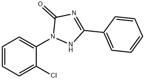 2-(2-Chlorophenyl)-1,2-dihydro-5-phenyl-3H-1,2,4-triazol-3-one 结构式