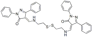 1,10-Bis(1,3-diphenyl-5-oxo-2-pyrazolin-4-ylidene)-2,9-diaza-5,6-dithiadecane,24702-44-1,结构式