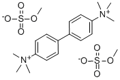 4,4'-Biphenylylenebis(trimethylammonium) bis(methylsulfate) 结构式