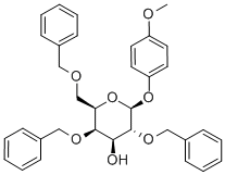 4-METHOXYPHENYL 2,4,6-TRI-O-BENZYL-BETA-D-GALACTOPYRANOSIDE Struktur