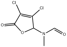 Formamide,  N-(3,4-dichloro-2,5-dihydro-5-oxo-2-furanyl)-N-methyl- Struktur