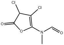 Formamide,  N-(3,4-dichloro-4,5-dihydro-5-oxo-2-furanyl)-N-methyl- Struktur