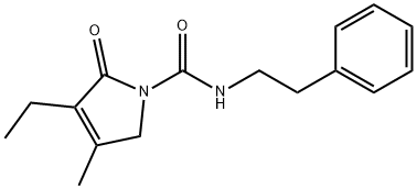 3-Ethyl-2,5-Dihydro-4-Methyl-2-Oxo-N-(2-Phenylethyl)-1h-Pyrrole-1-Carboxamide Struktur
