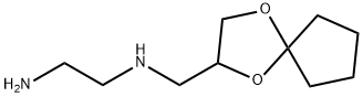 1,2-Ethanediamine,N-(1,4-dioxaspiro[4.4]non-2-ylmethyl)-(9CI) Structure