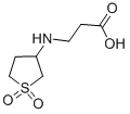 N-(1,1-ジオキシドテトラヒドロ-3-チエニル)-Β-アラニン 化学構造式