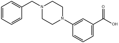 3-(4-Benzyl-piperazin-1-yl)-benzoic acid Struktur