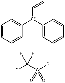 二苯基(乙烯基)锍三氟甲磺酸盐 结构式