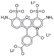 3,6-디아미노-9-[2,4(또는2,5)-디카르복시페닐]-4,5-디술폭산틸내부염리튬염