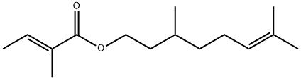 Citronellyl tiglate Structure