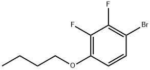 1-ブロモ-4-ブトキシ-2,3-ジフルオロベンゼン 化学構造式