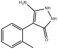 5-Amino-4-o-tolyl-1,2-dihydro-pyrazol-3-one Structure