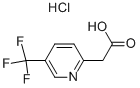 2-(5-(TRIFLUOROMETHYL)PYRIDIN-2-YL)ACETIC ACID HYDROCHLORIDE 化学構造式