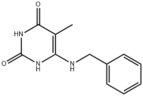 6-BENZYLAMINOTHYMINE Structure