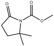 1-Pyrrolidinecarboxylic  acid,  2,2-dimethyl-5-oxo-,  methyl  ester Structure