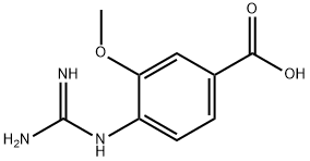 Benzoic acid, 4-[(aminoiminomethyl)amino]-3-methoxy- (9CI) Structure