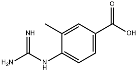 Benzoic acid, 4-[(aminoiminomethyl)amino]-3-methyl- (9CI) Structure