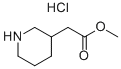 2-(ピペリジン-3-イル)酢酸メチル塩酸塩 化学構造式