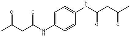 N,N'-(1,4-フェニレン)ビス(3-オキソブタンアミド) 化学構造式