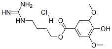 4-Guanidinobutyl 4-hydroxy-3,5-diMethoxybenzoate hydrochloride Struktur