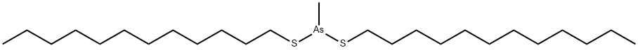 Methylarsonodithious acid didodecyl ester Structure