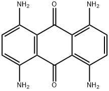 1,4,5,8-テトラアミノ-9,10-アントラキノン 化学構造式